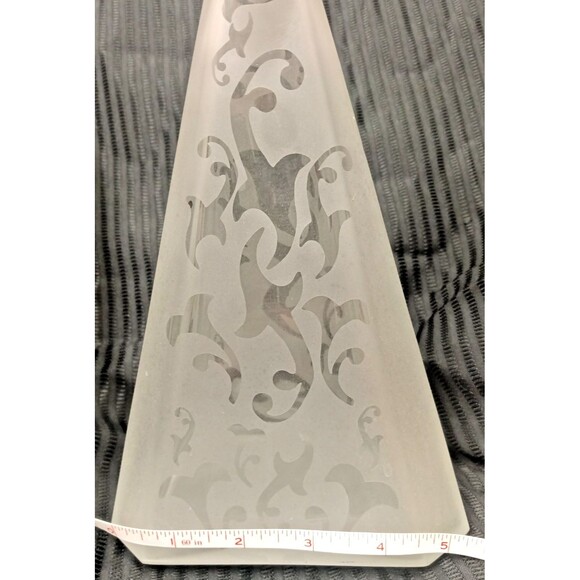 Rare  Frosted White Glass Tall  Decanter 11" Collectable Craftmanship Art Deco - Picture 7 of 16